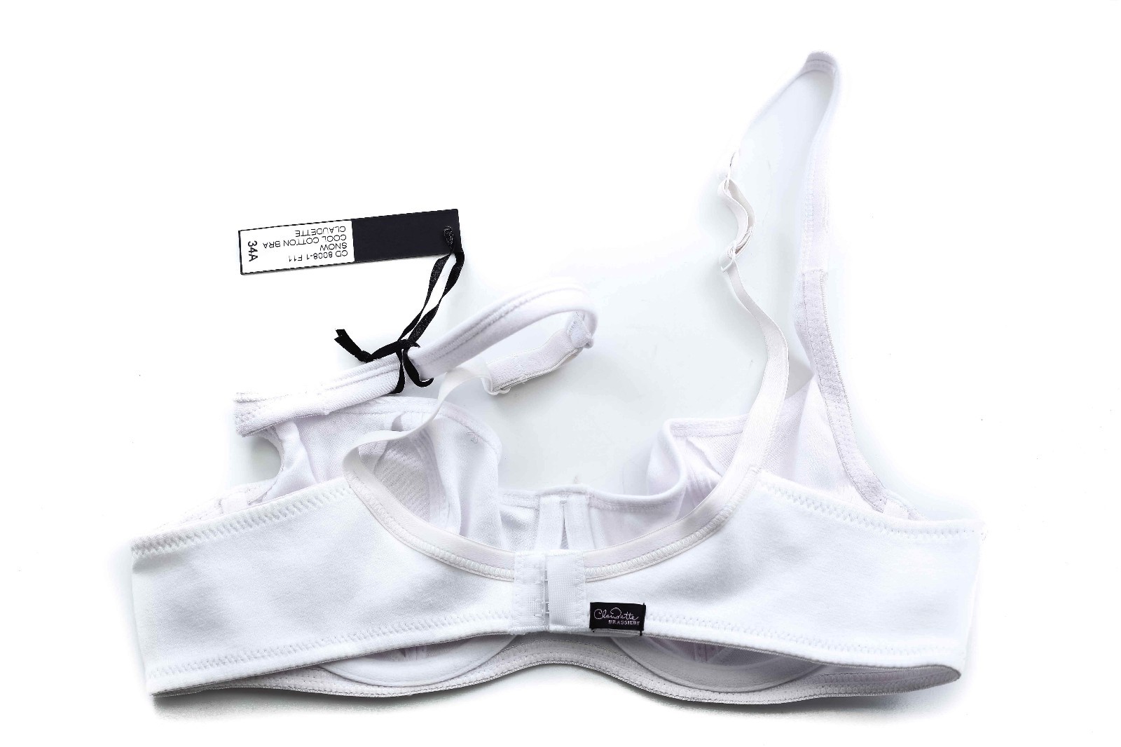 LOVE CLAUDETTE COOL COTTON UNLINED SWEARTHEART DEMI BRA WHITE Lengerie Intimates