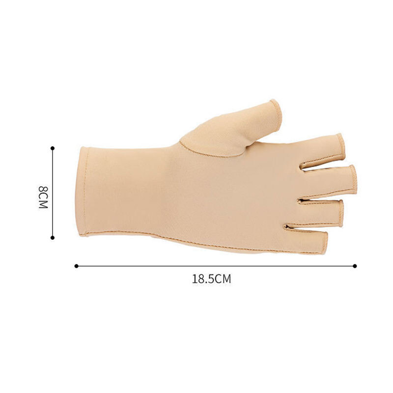2× Cooling Ice Silk Gloves Anti-UV Sun Protection Half Finger Driving Gloves USA