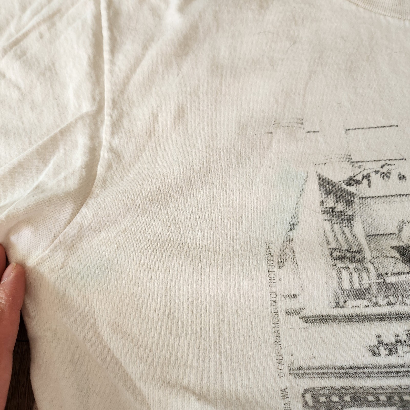 Vintage 90s So Many Toys So Little Time Tshirt Size L Cream White