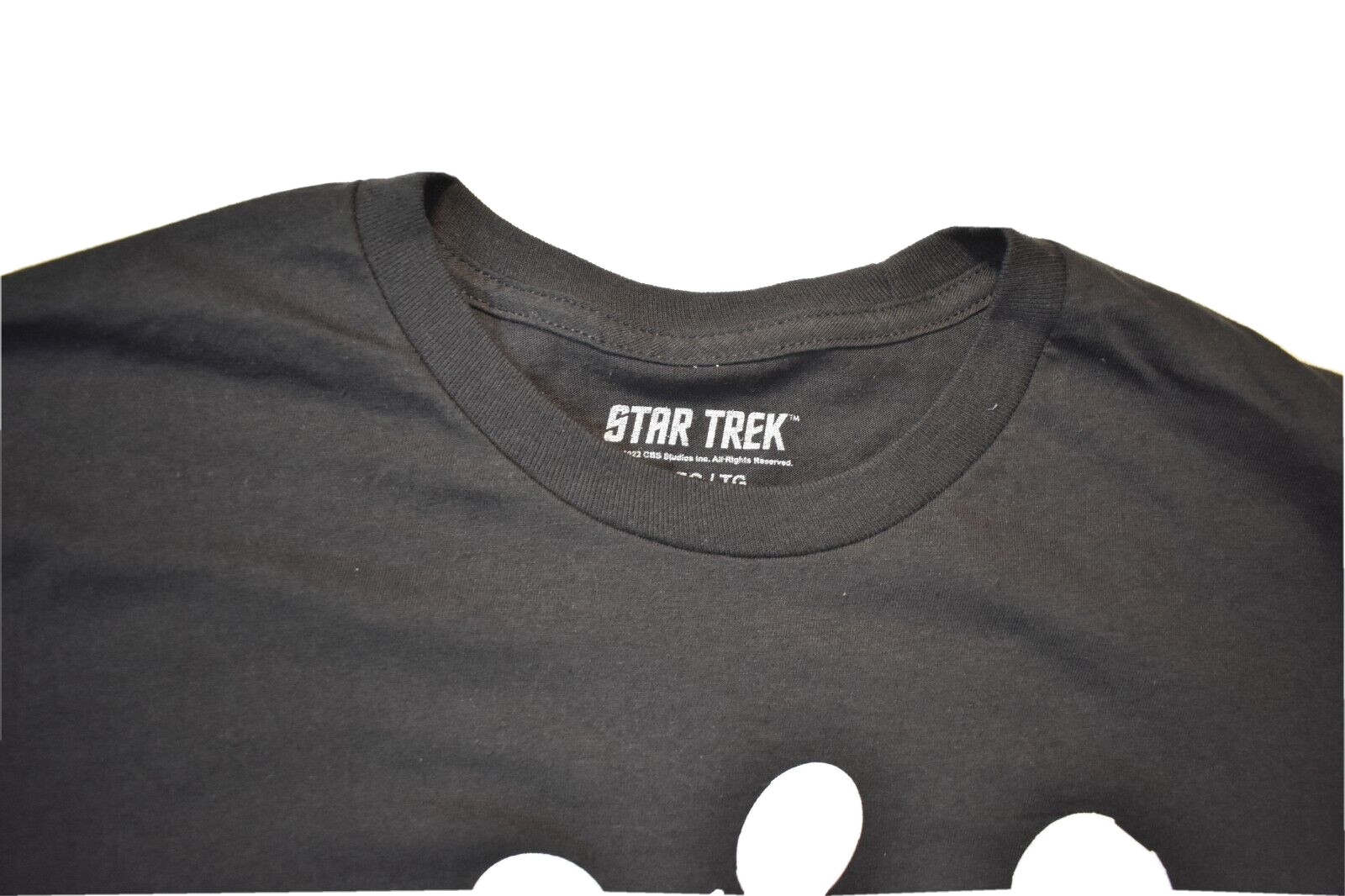 Star Trek Mens Federation Starships Rainbow Graphic Black Shirt New L