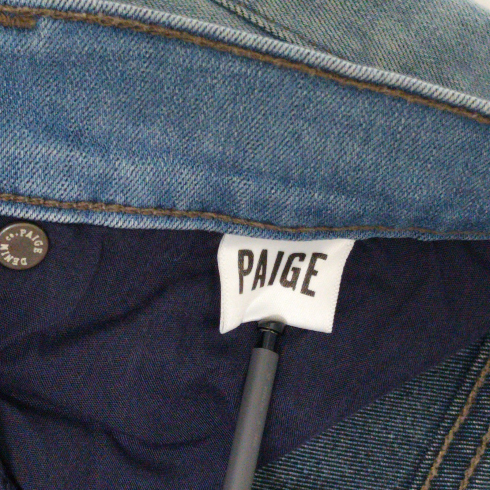 PAIGE Federal Men’s Jeans 34×33 Eberheart Light Blue Slim Straight