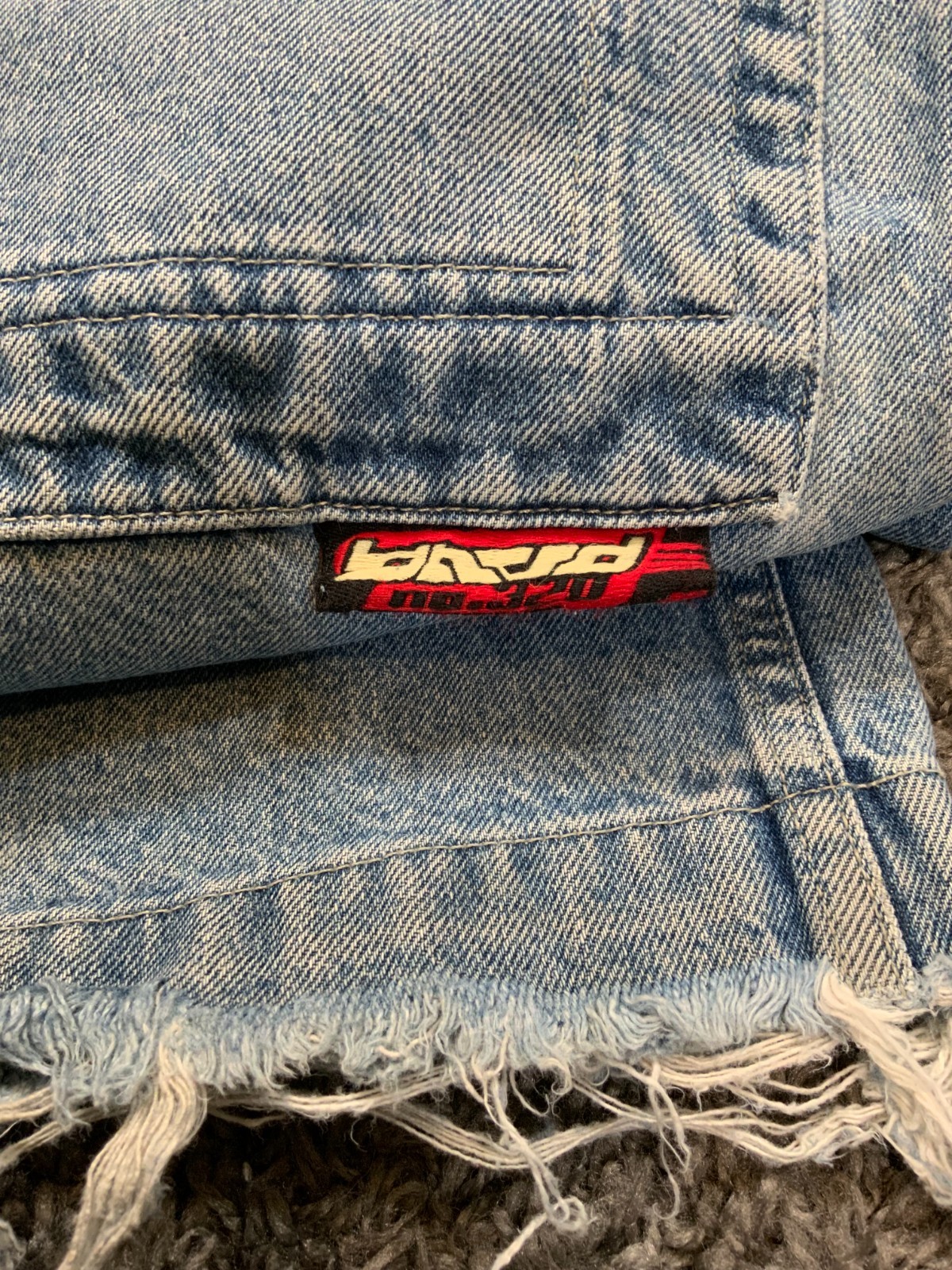*VINTAGE* JNCO Auto Cue Wide-Leg Jeans Embroidered authentic 90s Raver