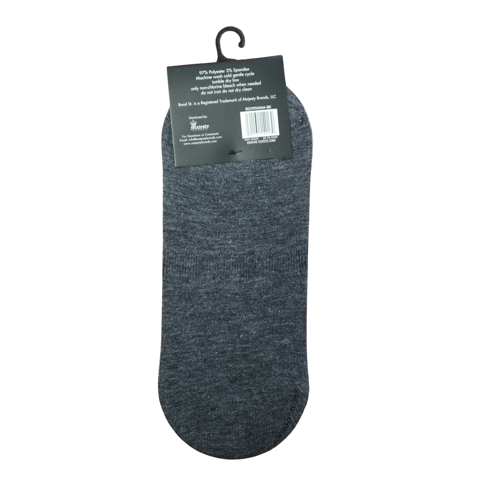 6 Pairs Men’s No Show Liner Socks Black Gray White Size 6-12 Invisible Low