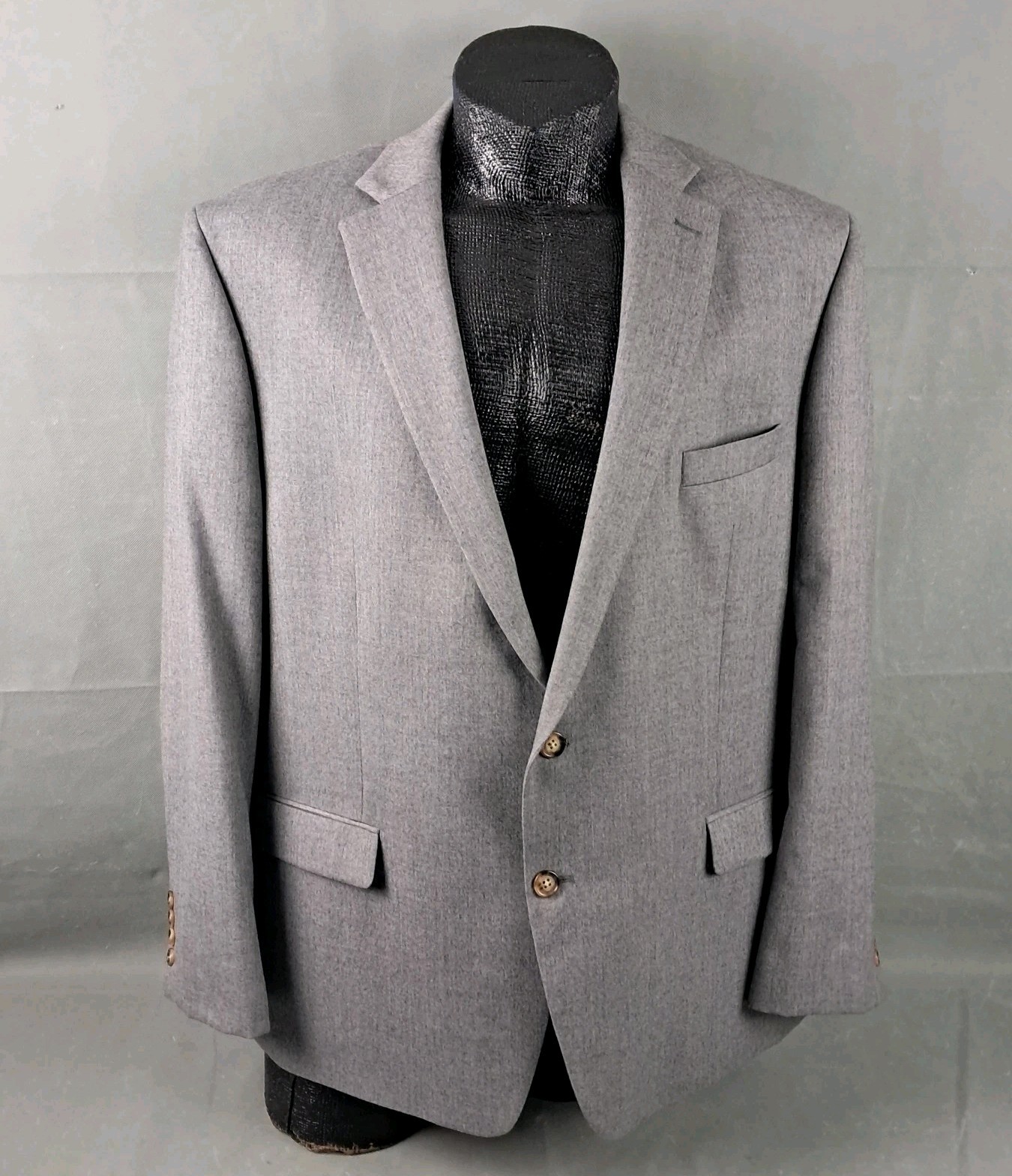 LAUREN Ralph Lauren Sportcoat 50R Mens Natural Stretch Gray Wool Blend Blazer