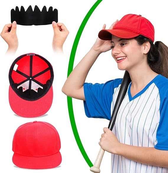 10 PCS Black Baseball Caps Inserts Flexible Washable Hat Shaper Insert , Sun Hat