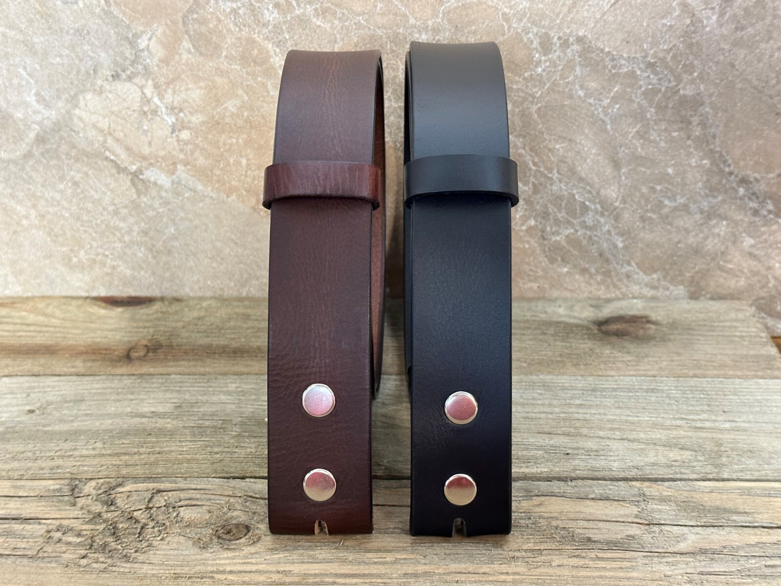 Handmade Men’s Belt Strap Full Grain Leather Heavy Duty Without Buckle