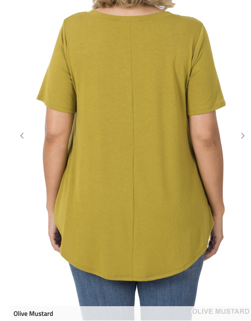 ZENANA 2101 Short Sleeve ROUND Neck Tunic T-Shirt Dolphin Hem S M L XL 1X 2X 3X