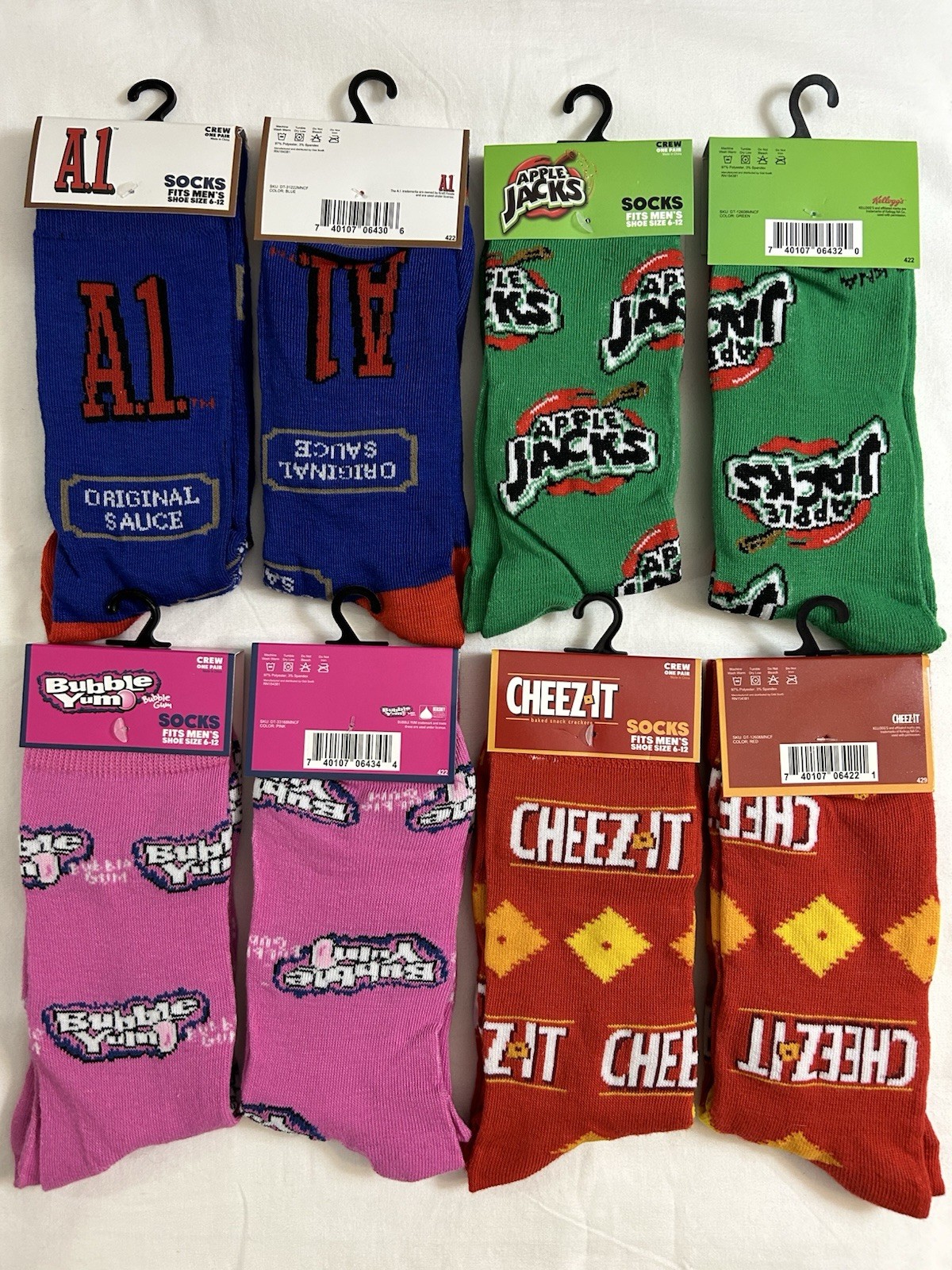 Original Odd Sox Crazy Funny Novelty Crew Socks Adult Men’s Women’s Size 6-12