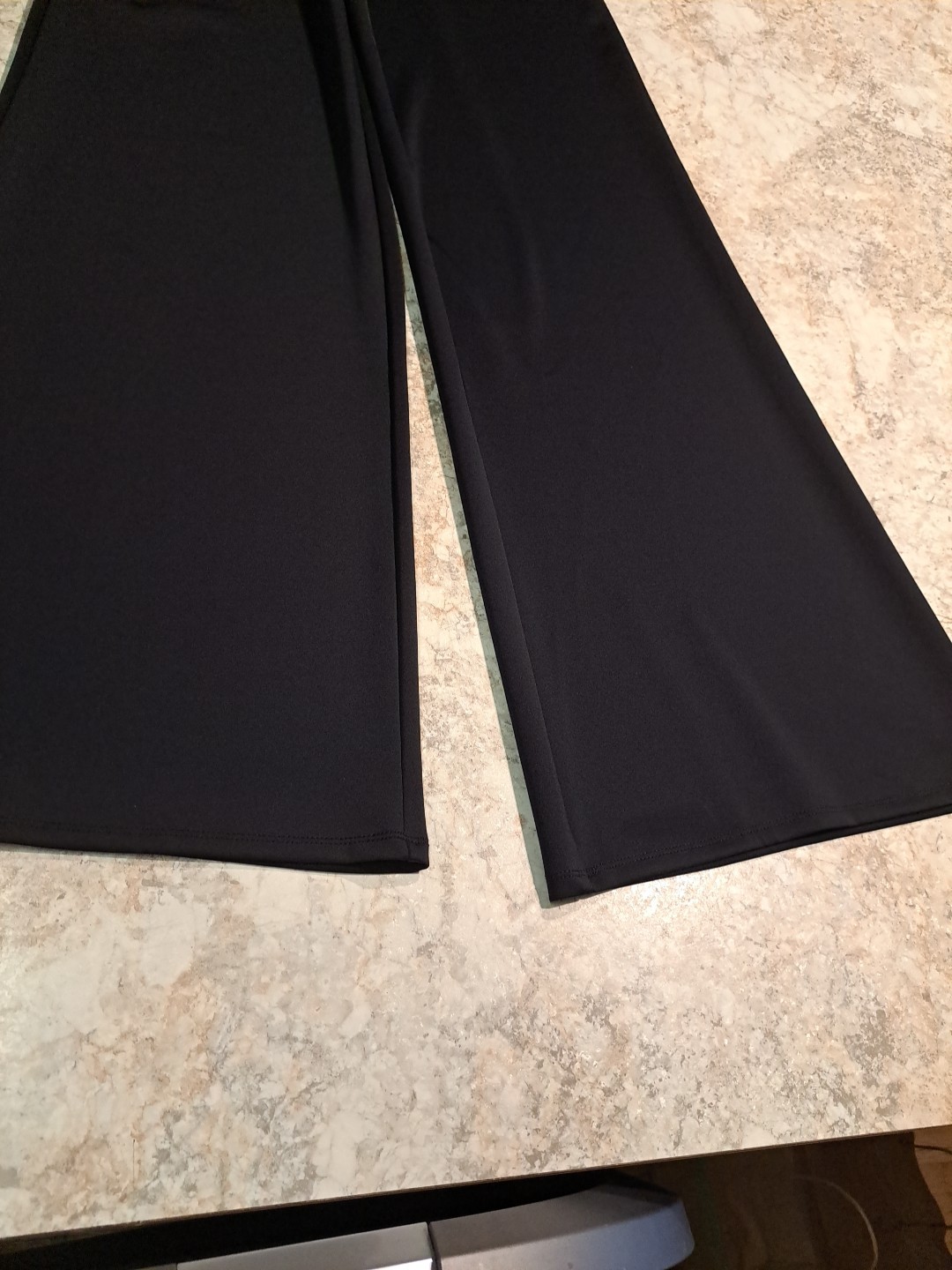 Good American Scuba Wide Leg Pants Black Sz 2 EUC Returns Accepted