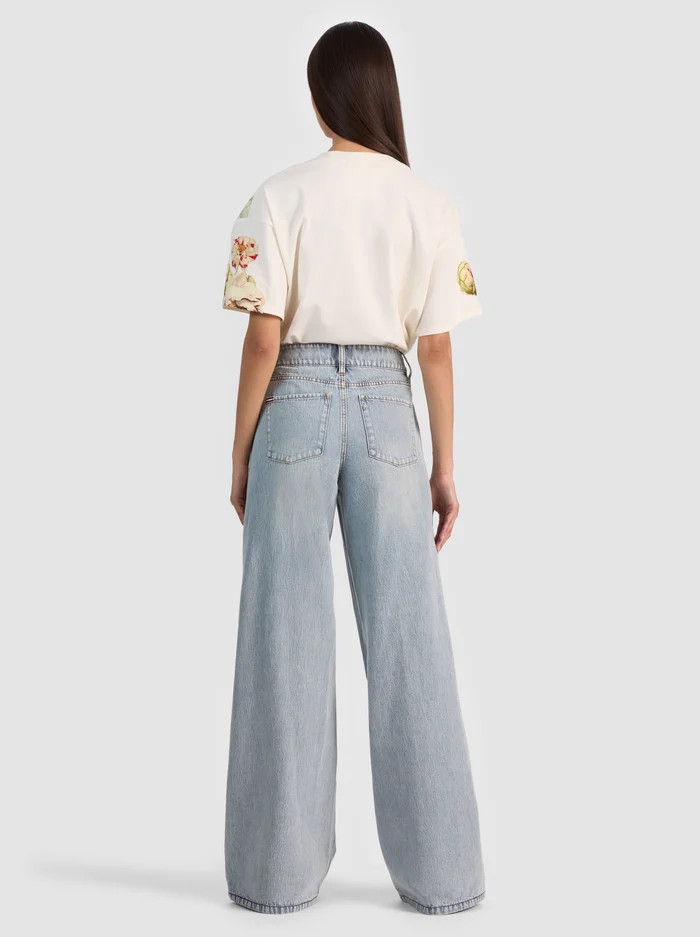 Alice+Olivia 2026SS AMAZING EMBROIDERED JEAN