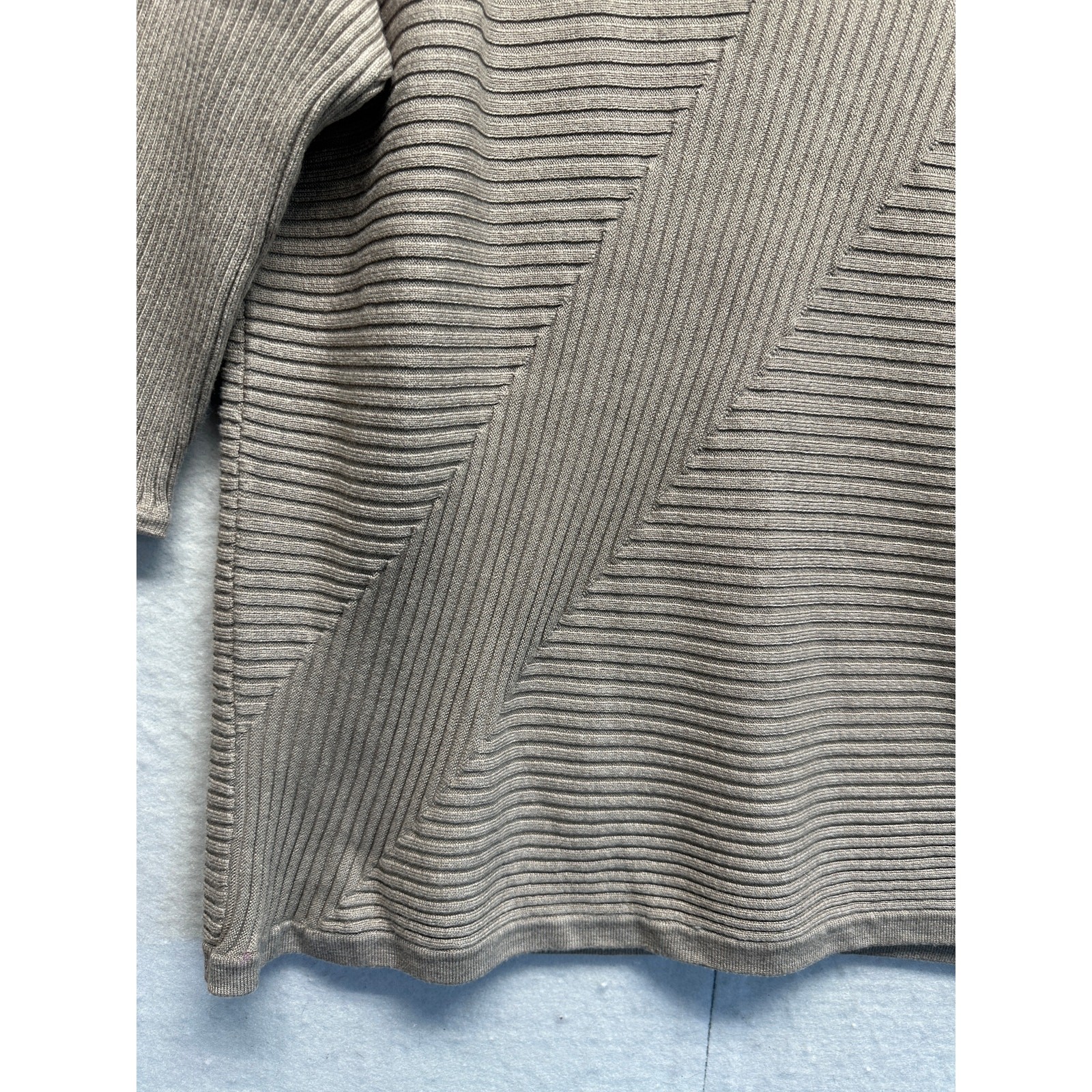 Chico’s Size 3 XL Women Ribbed Boat Neck Sweater Capsule Wardrobe Old Money