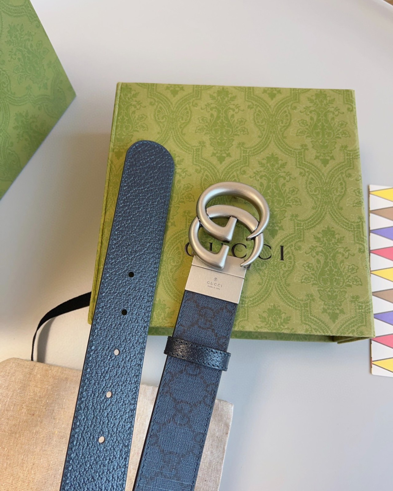 GG Supreme Canvas Reversible Belt With Box Size 95 – 3.8cm