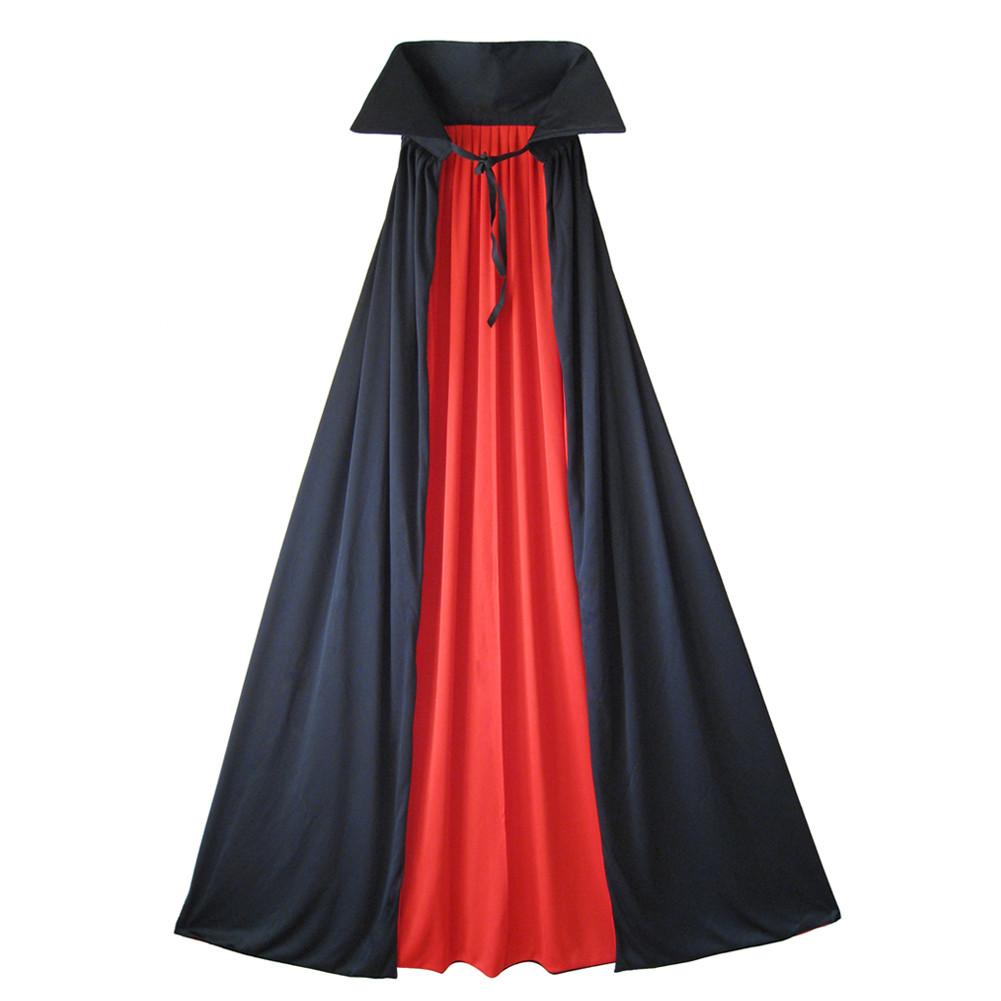 54″ Fully Lined Deluxe Adult Vampire Cape with Stand-Up Collar ~ COSTUME PARTY