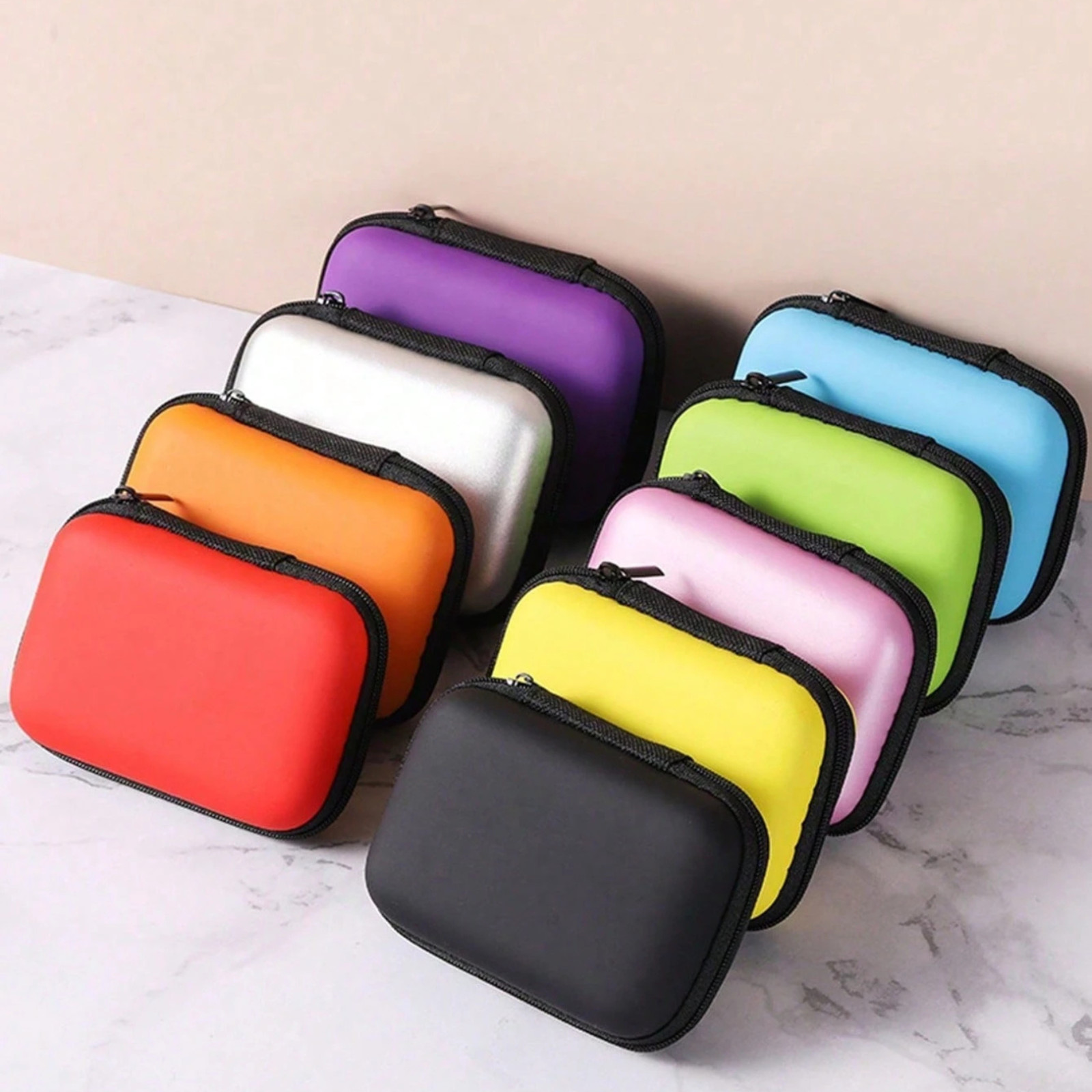 Headphone Bag Data Cable Storage Mini Coin Storage Bag Multi-uses Cosmetic Bag