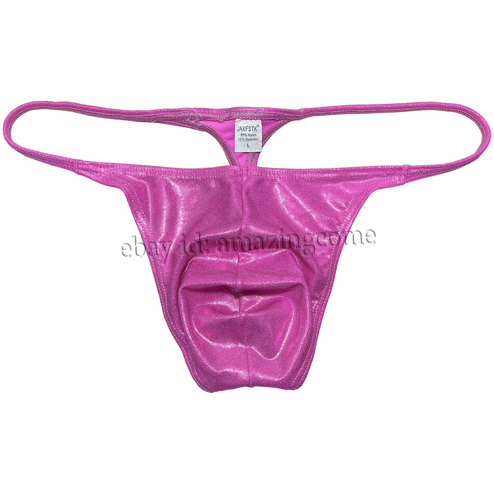 Men Gloss G-string Thong Underwear Classics Pouch T-back Elastic Sex Swim Tangas