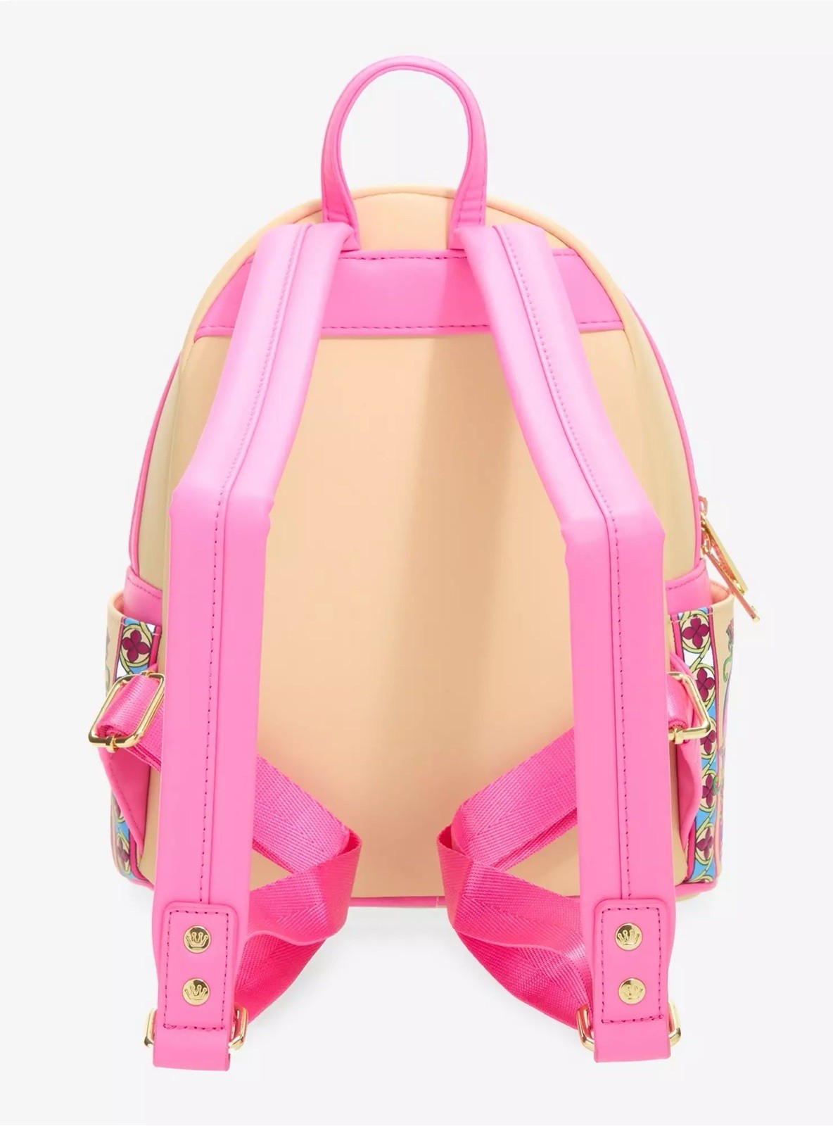 Loungefly Disney Sleeping Beauty Aurora Stained Glass Mini Backpack Pink