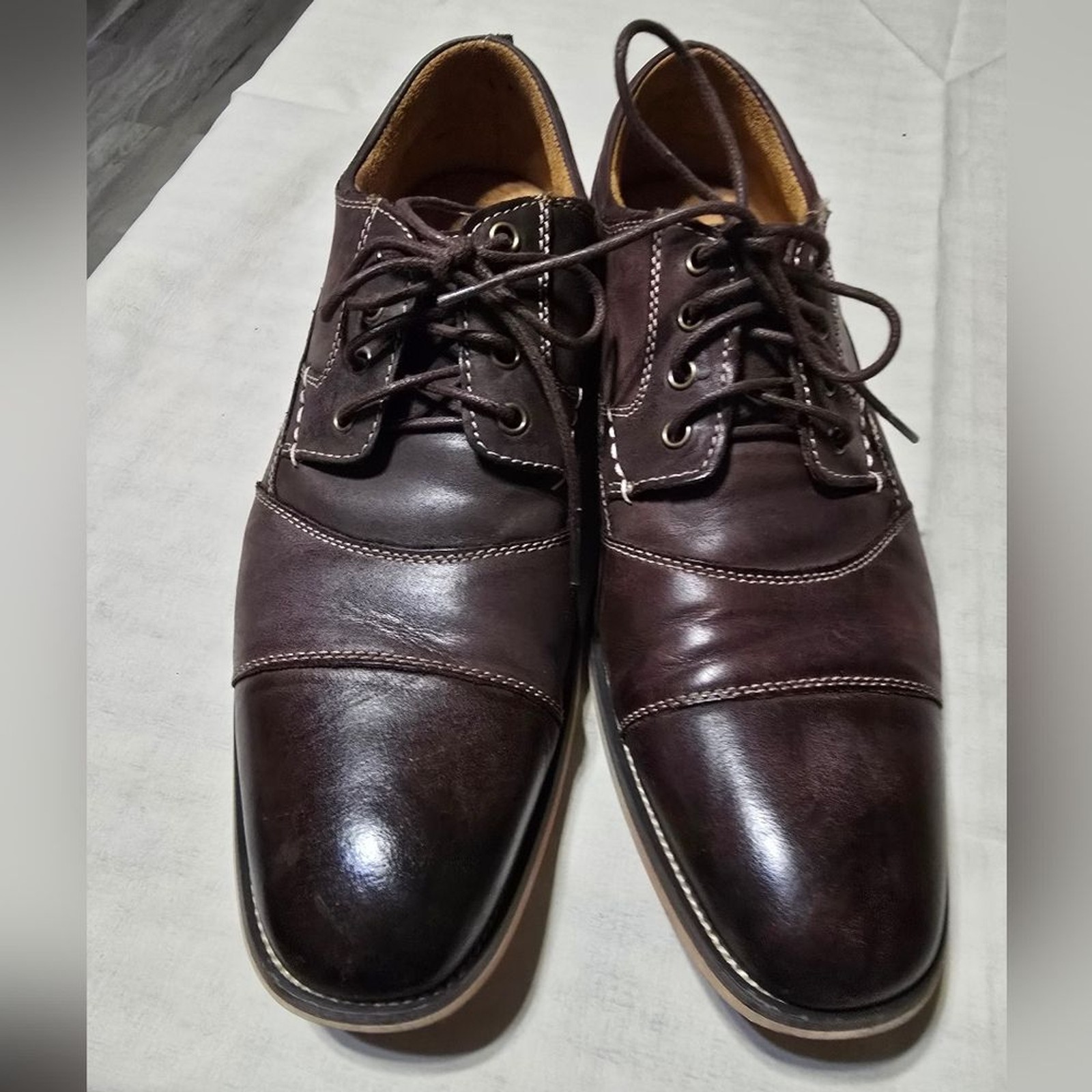 Steve Madden Men’s Brown Leather Dress Shoes