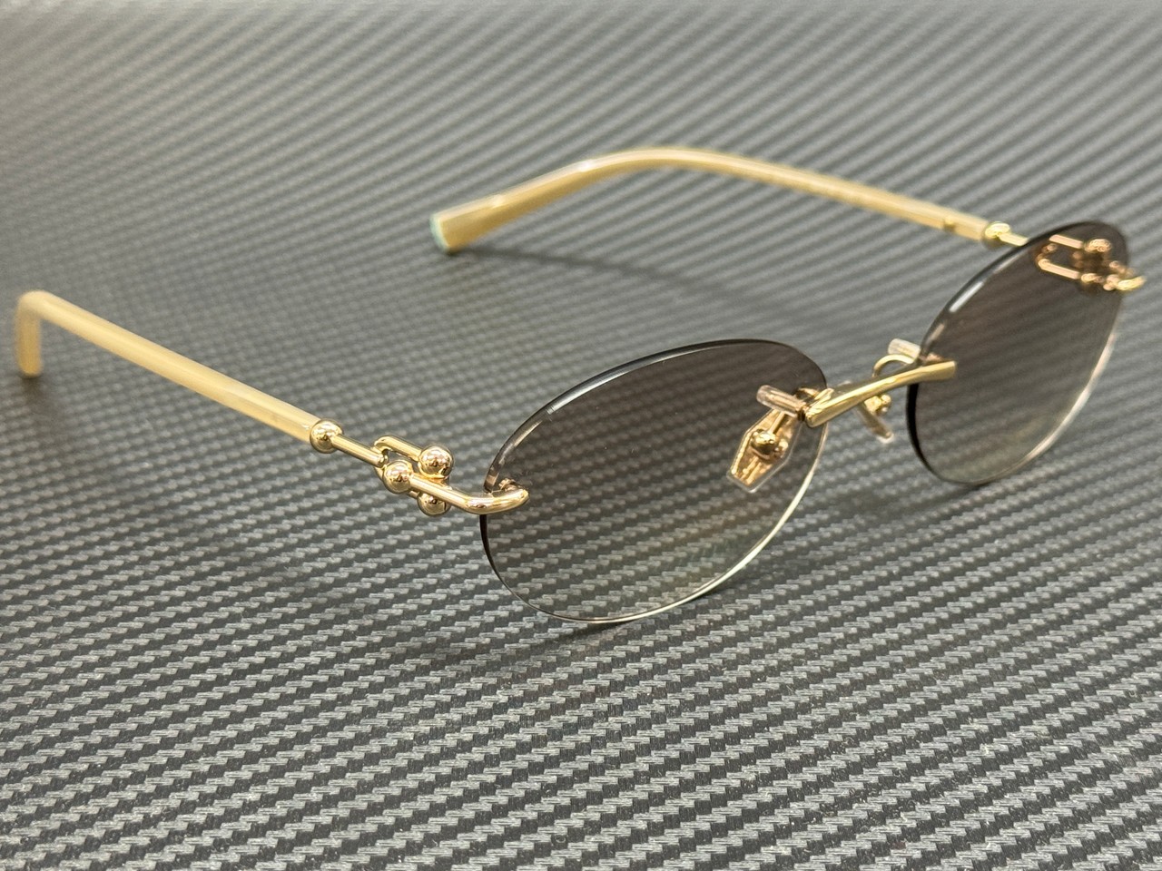 TIFFANY TF3104D 617811 Pale Gold Grey Gradient Women’s 56 mm Sunglasses