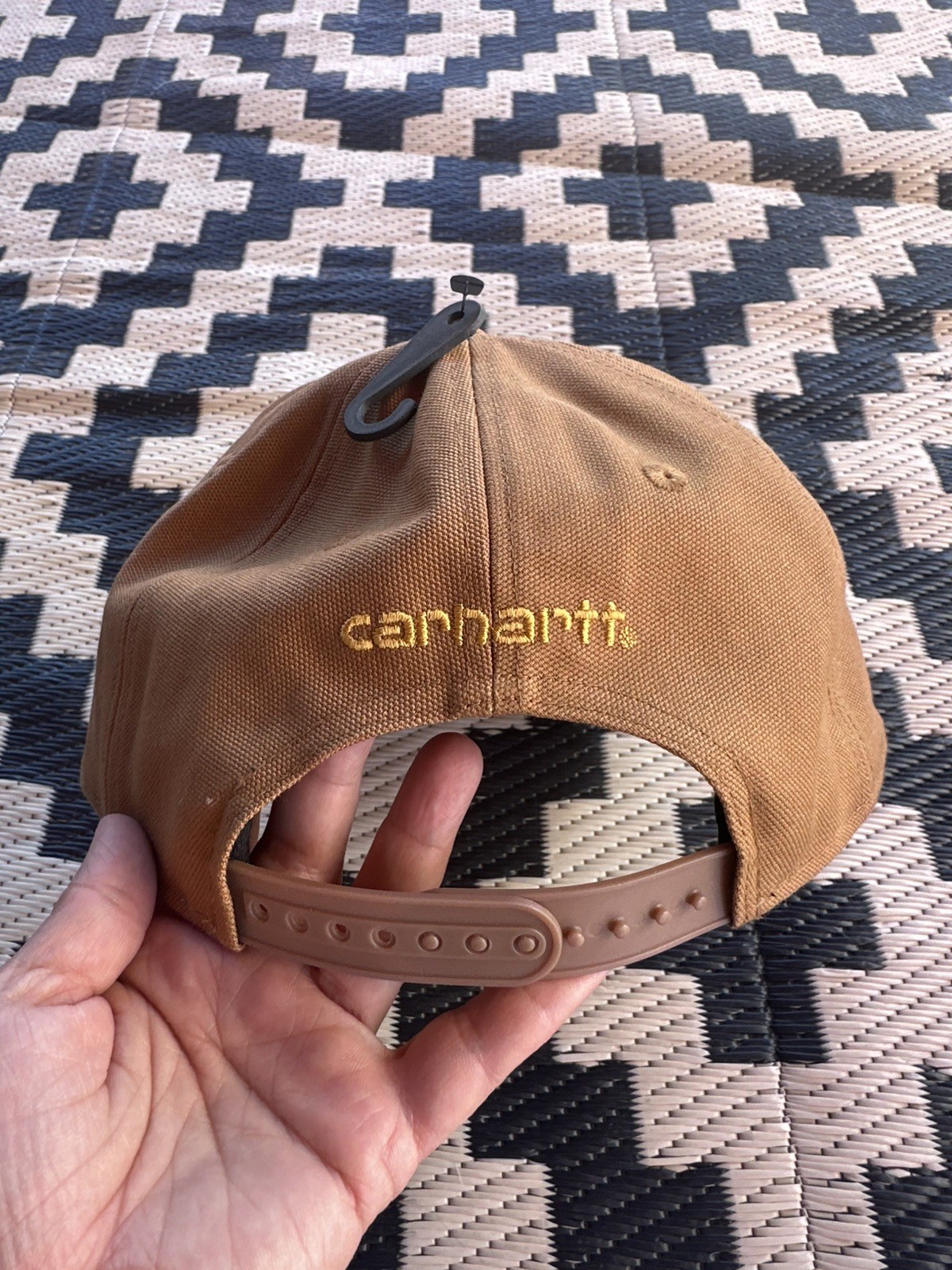 Carhartt Baseball Cap Canvas HAT Mens ONE SIZE Brown Force Snap Back NWT