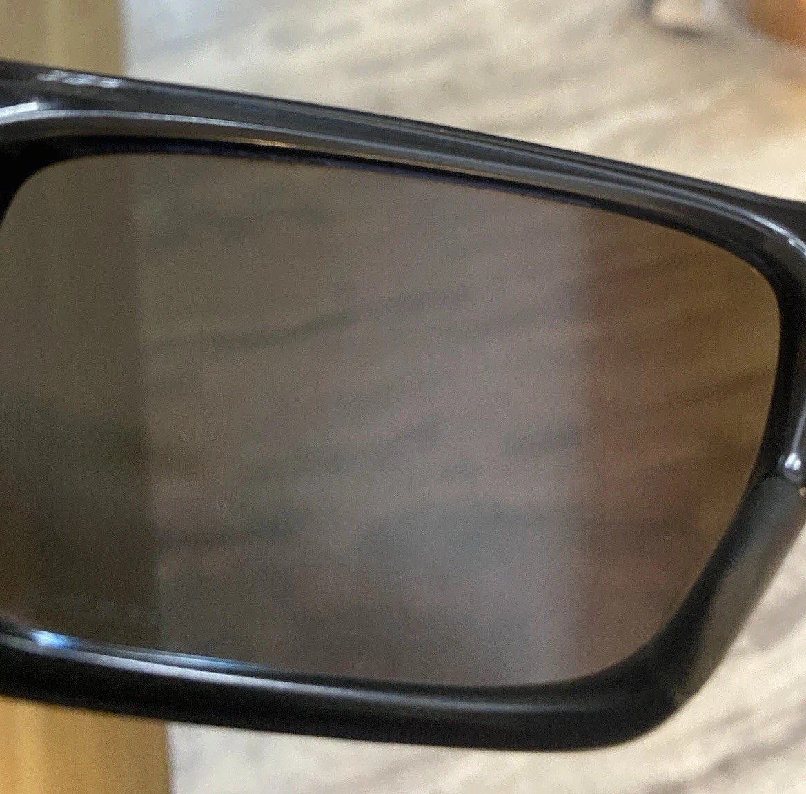 Oakley Men’s Turbine Sunglasses Smoke Clear Frame Blue Lens