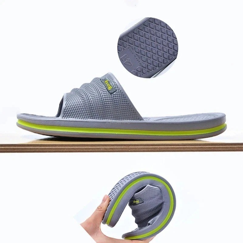 Men’s EVA Slippers Non Slip Soft Lightweight Indoor Home Bathroom Shoes Open Toe