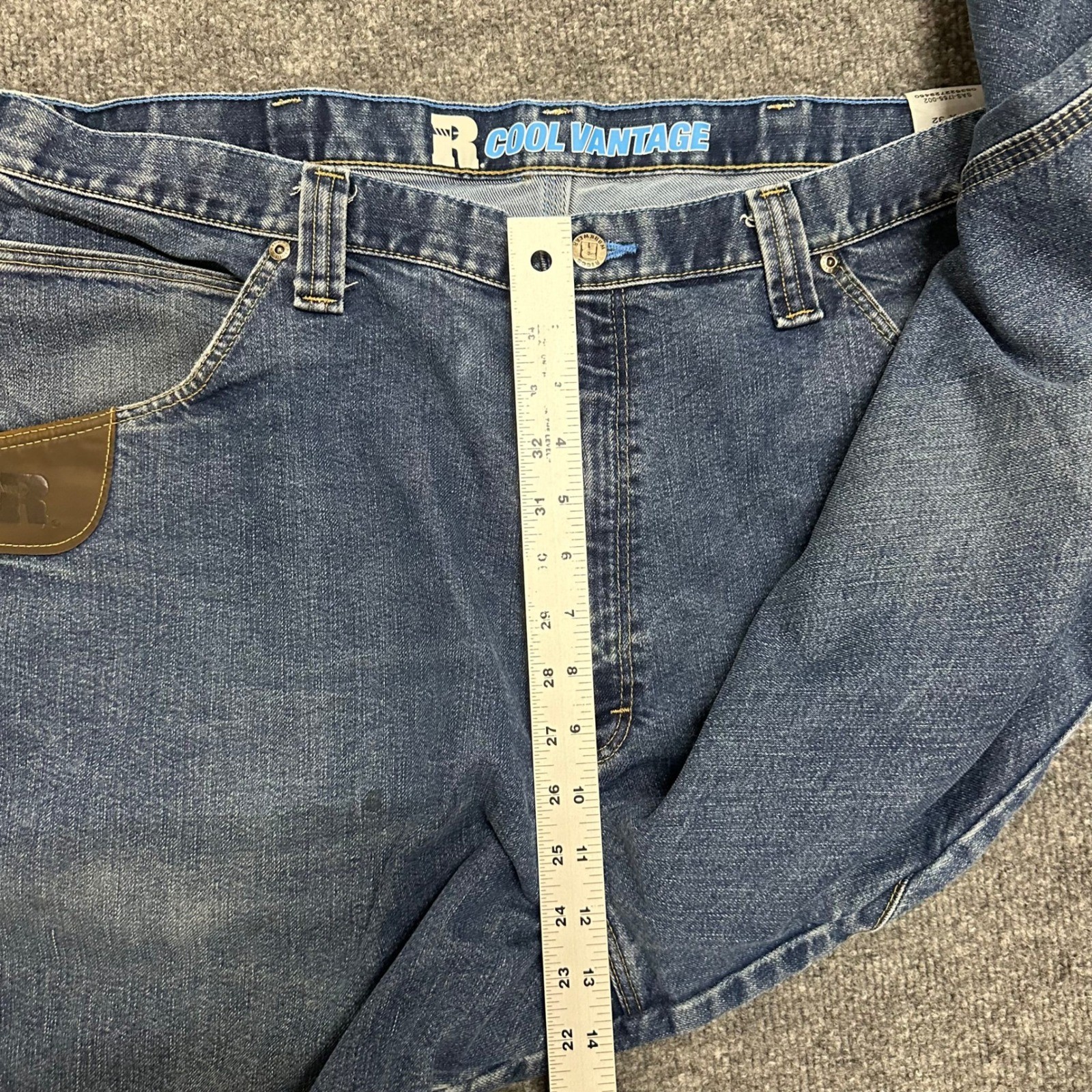 Wrangler Carpenter Jeans Mens Size 40×32 Blue Riggs Cool Vantage Workwear