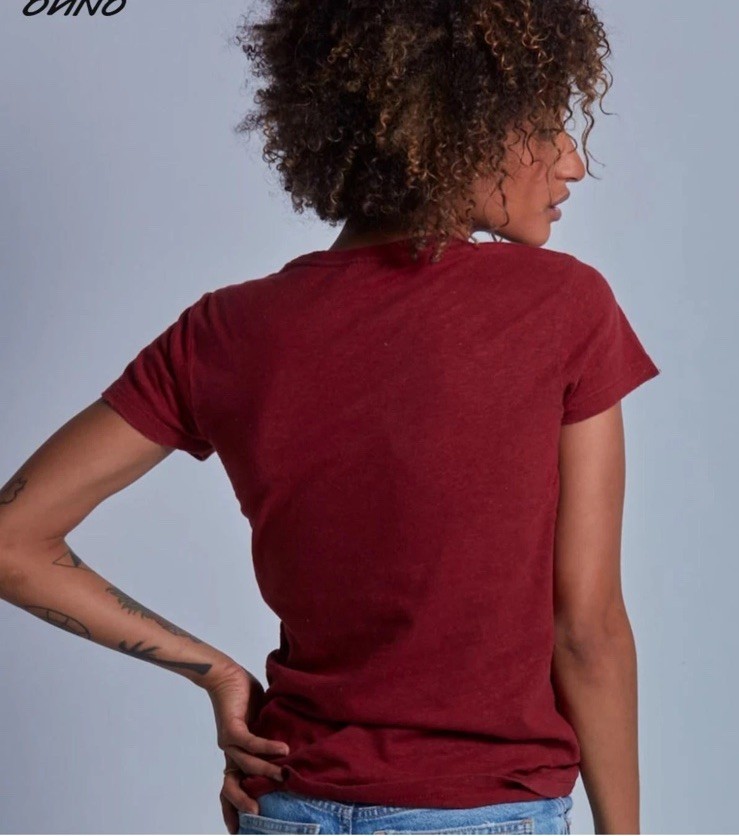 Onno Women’s Hemp Organic Pima Cotton T-Shirt Cardinal Red Sz XL NWT Soft