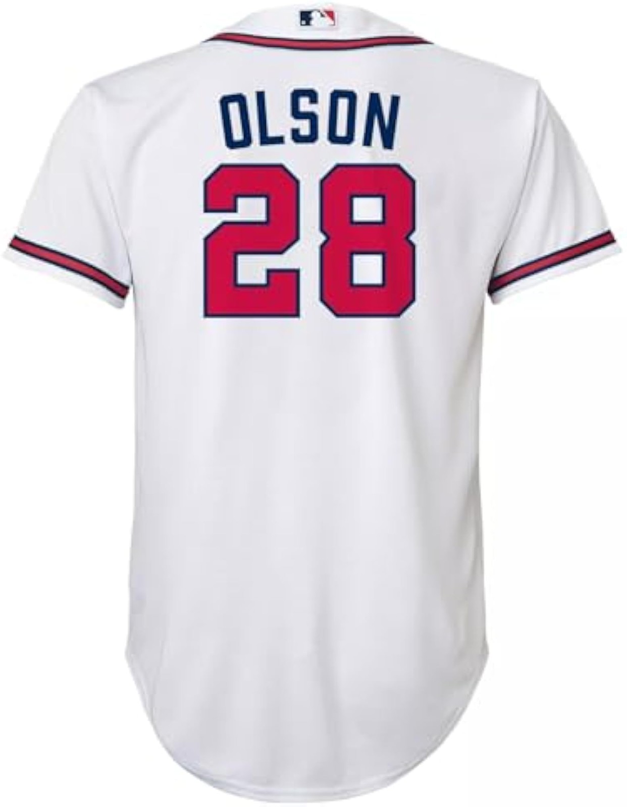 Nike Youth Atlanta Braves Matt Olson 28 White Home Cool Base Jersey (US, Alpha,