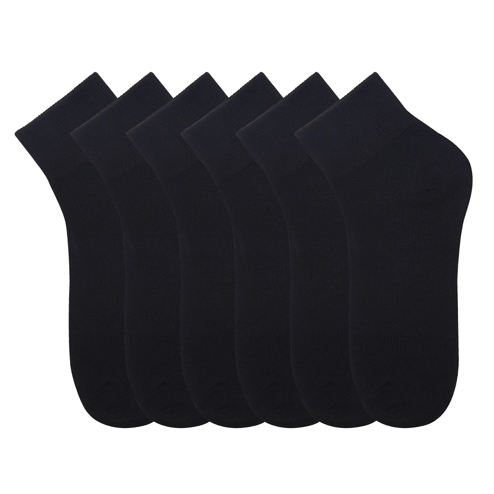 Black Quarter Dress Socks for Men Women Sport Plain Size 6-8 9-11 10-13 Pack