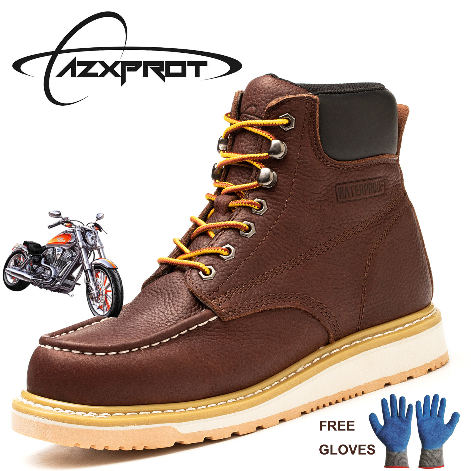 Waterproof Boots Men’s Work Boots 6″ Soft Toe , LightWeight Construction boots