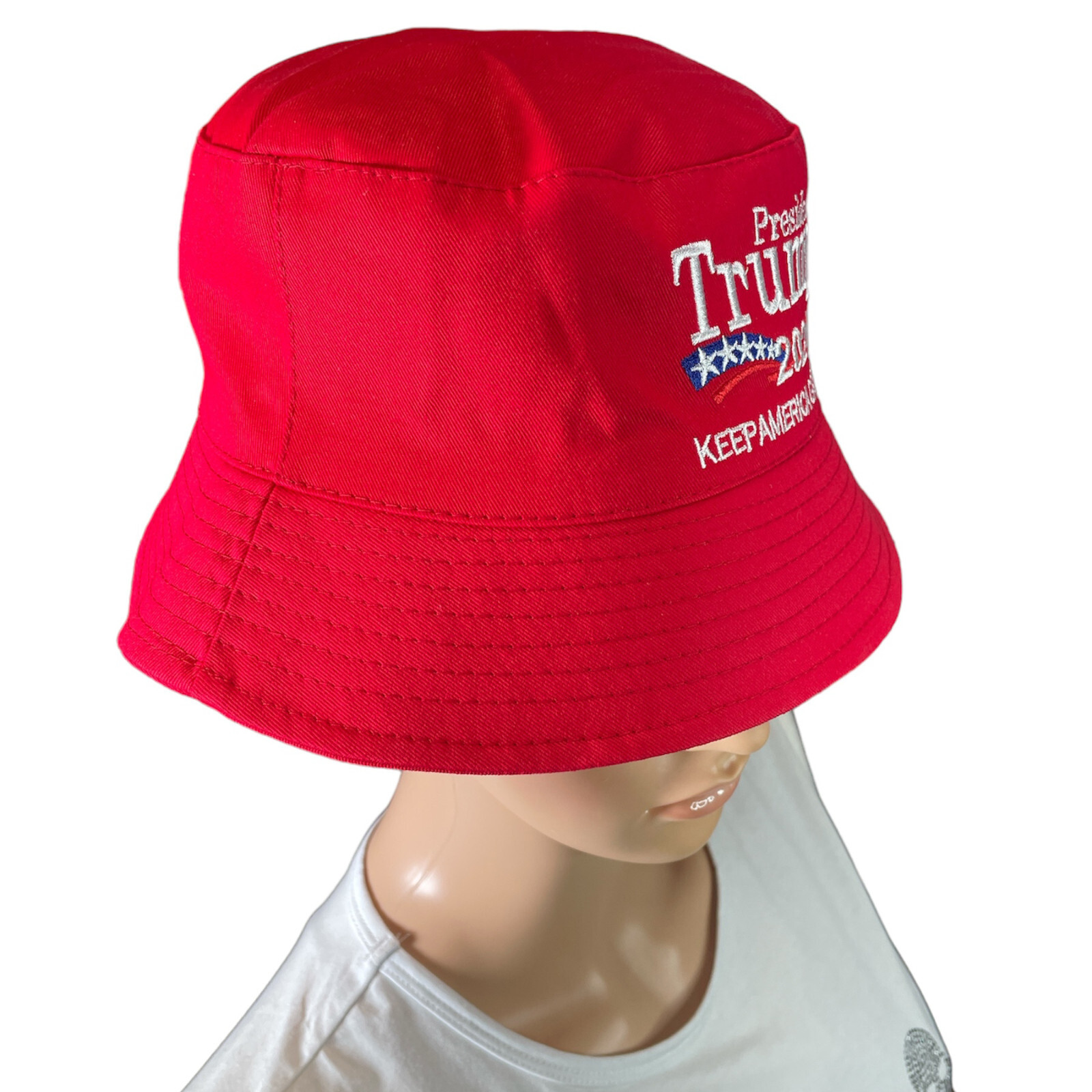 ON SALE!! President Donald TRUMP Bucket Red Hat MAGA Keep America Great Again