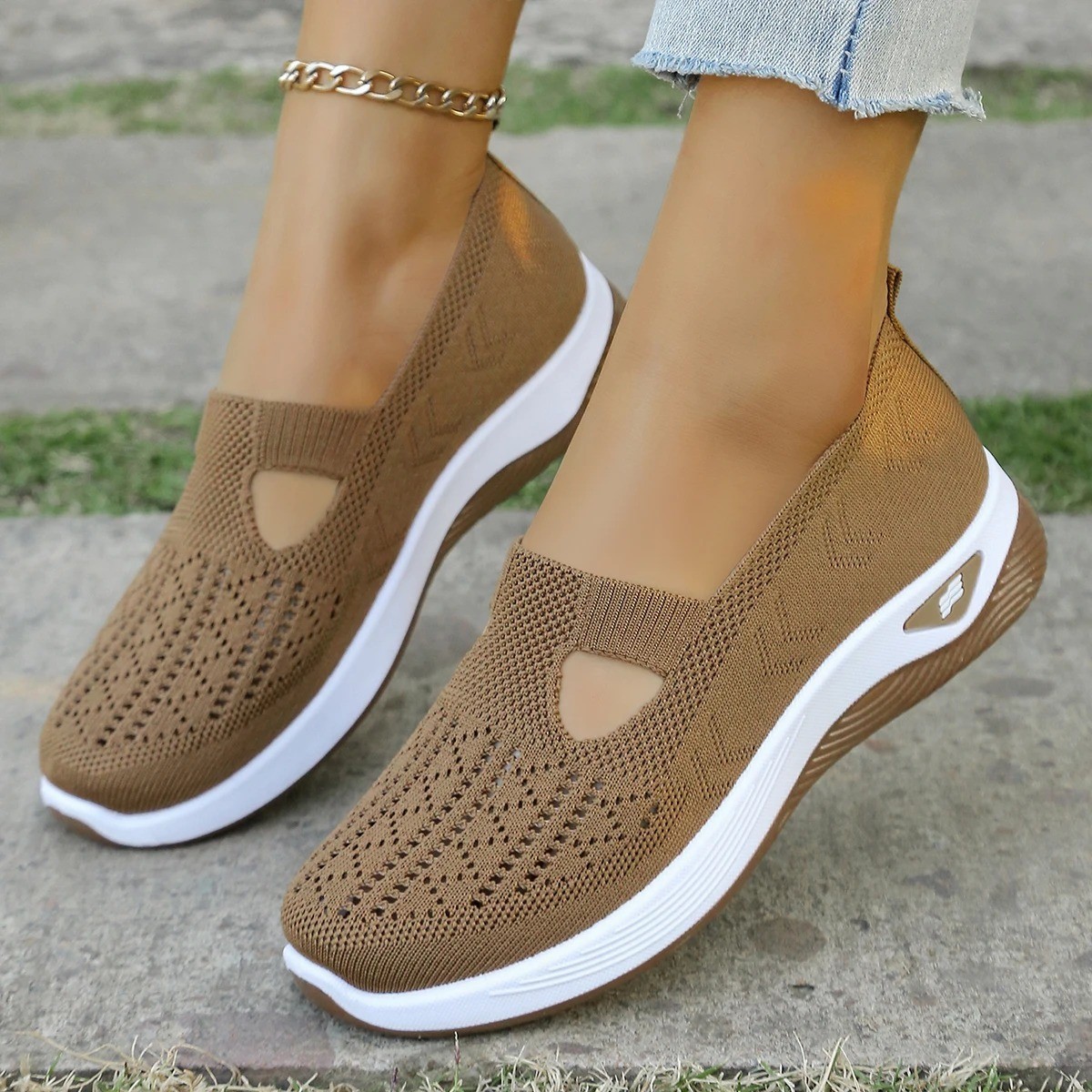 Women’S Casual Shoes Breathable Comfortable Orthopedic Shoes Non Slip Sneakers f