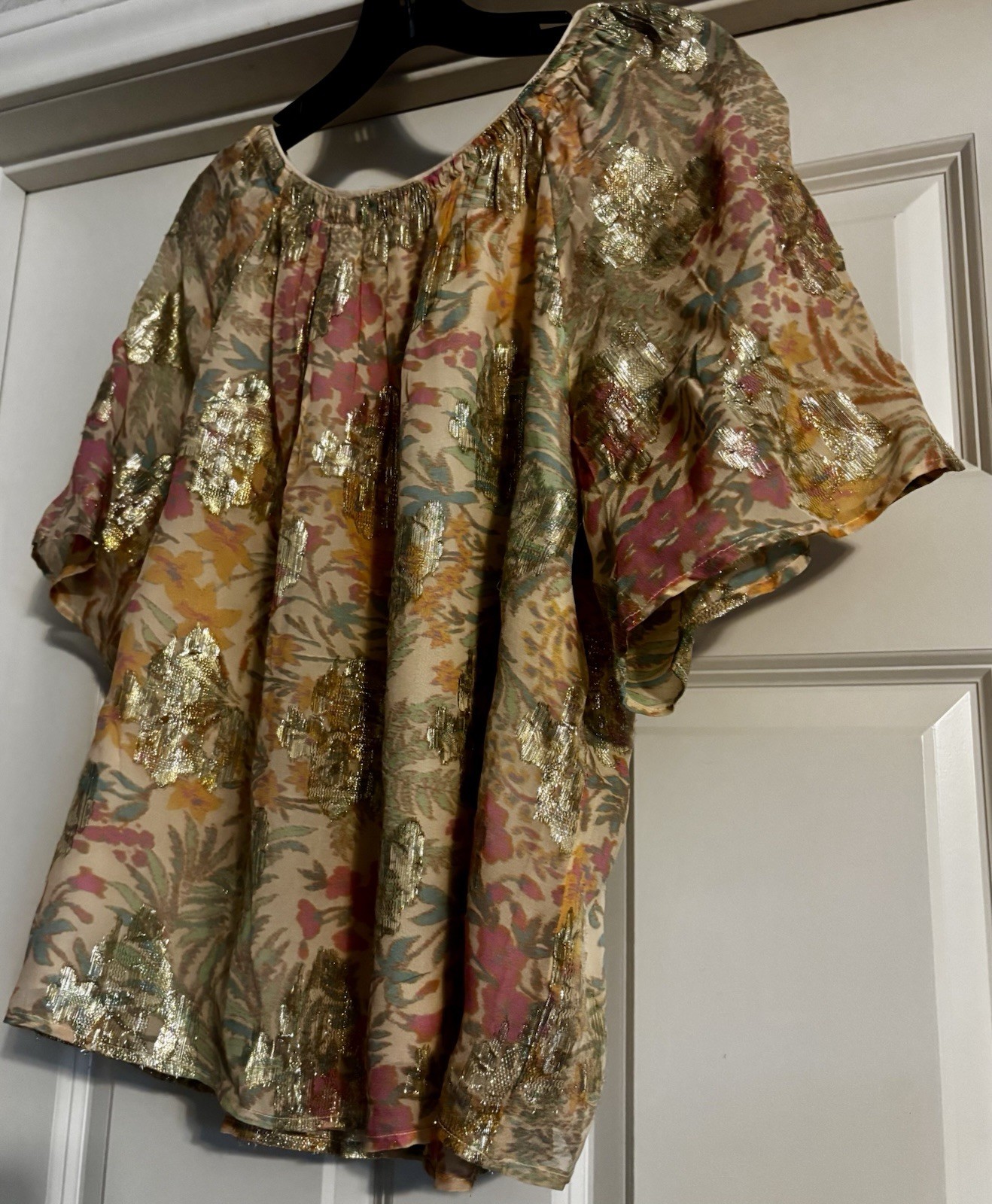 NWT Loft Old Money Shimmer Tie Back Quiet Luxury Mob Wife Glam Size L