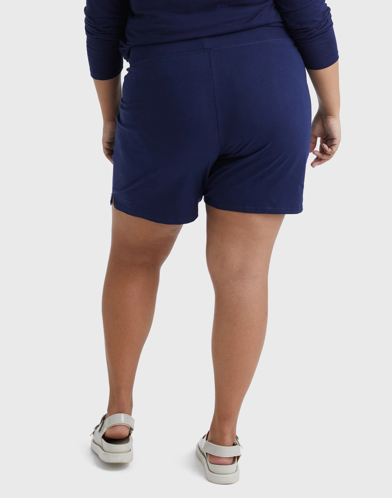 Just My Size Pull-On Women’s Shorts Cotton Jersey Plus 7″ Inseam Size 1X-5X