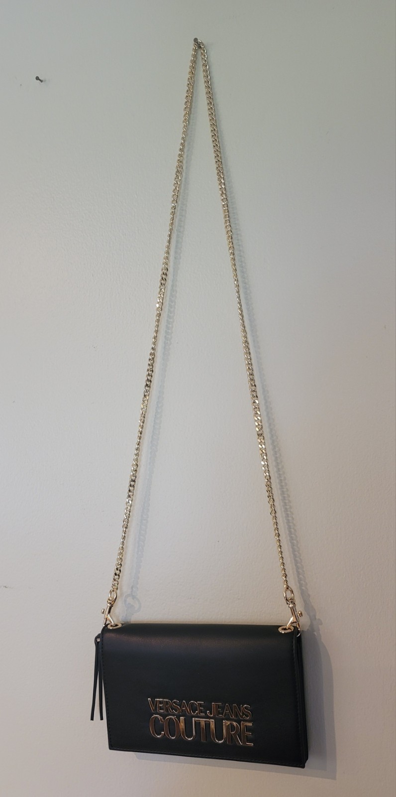 Versace Jeans Couture crossbody bag in synthetic saffiano leather BRAND NEW