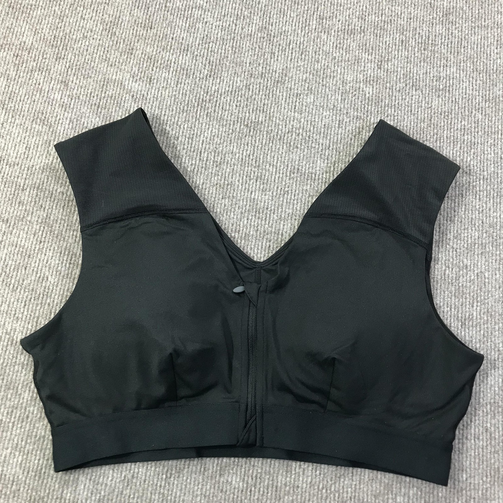 Tommie Copper Sport Bra Womens 2XL Black Shoulder Support Activewear Gym Comfort