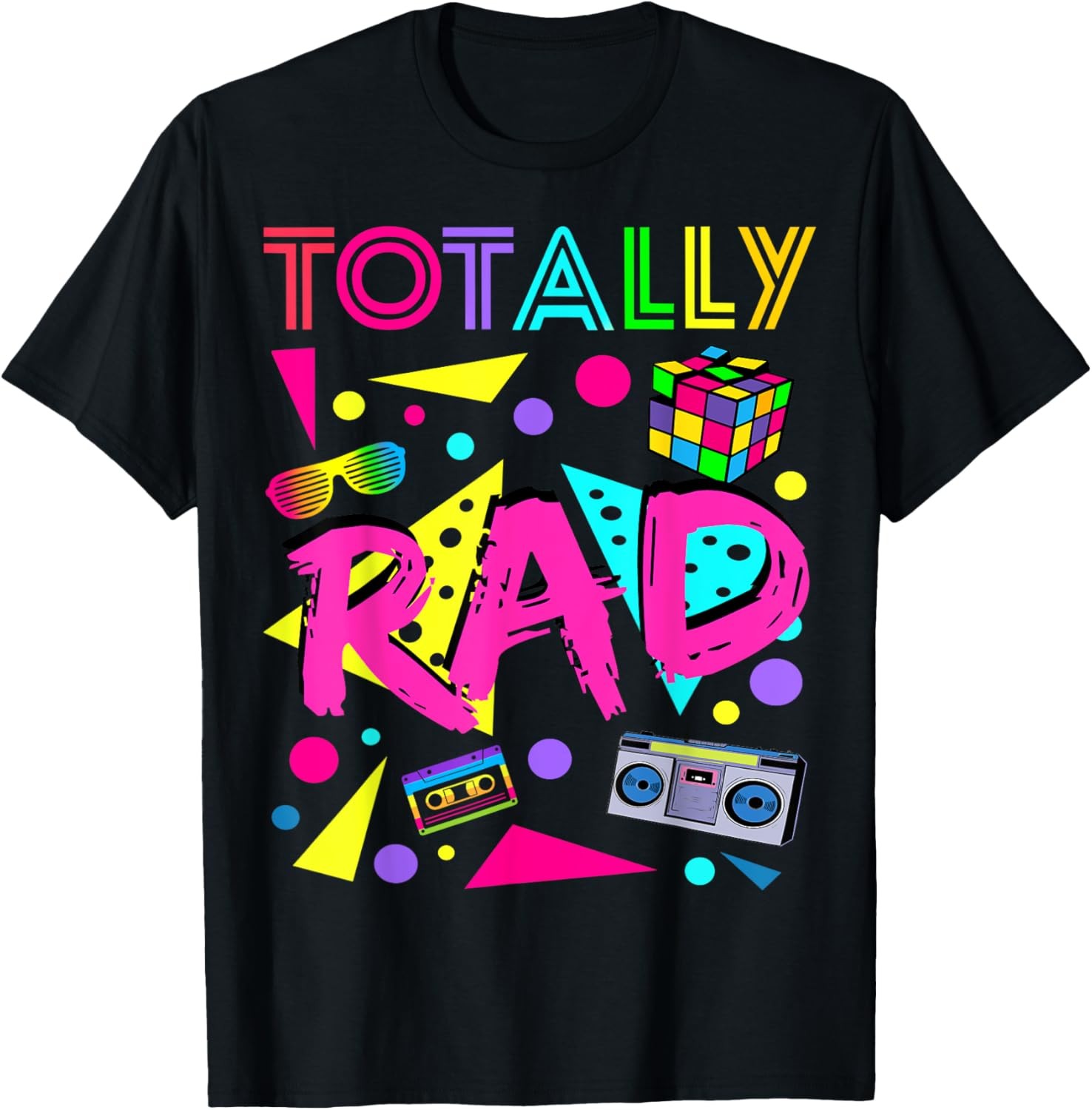 Totally Rad 1980s Vintage Eighties Costume Party T-shirt T-Shirt