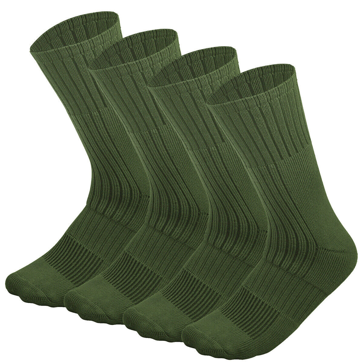 4 Pairs Men’s Army Military Boot Socks Combat Trekking Hiking Size 10-13 ,13-15