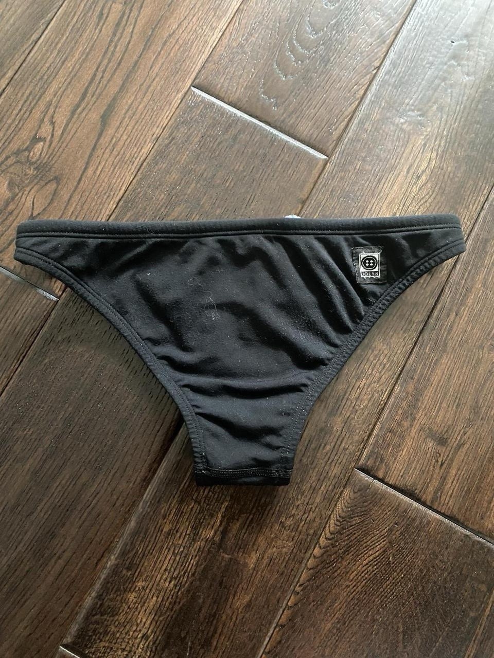 JOLYN Grayson Black 2-Piece Bikini Set Spaghetti Straps Lined Adjustable S A