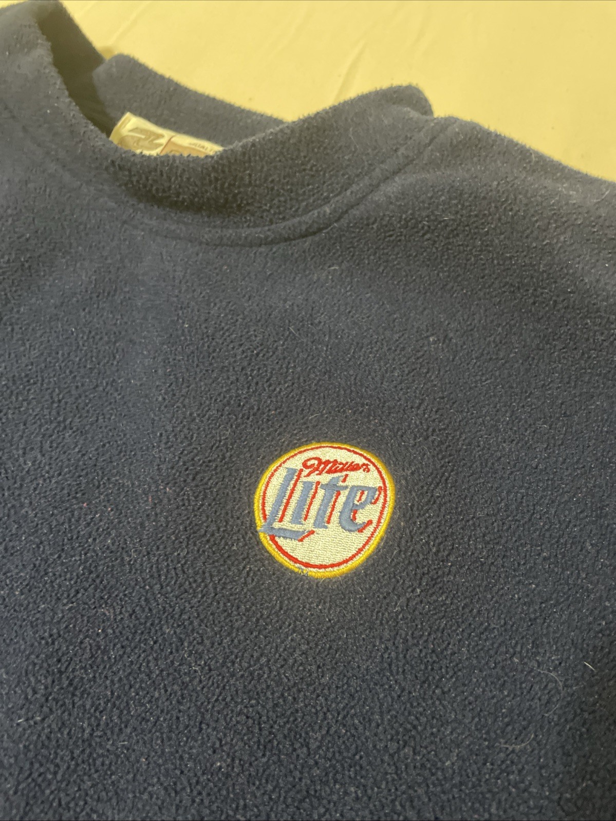 Vintage Miller Lite Fleece Sweatshirt Size XL Made In The USA Akwa Quality Wear