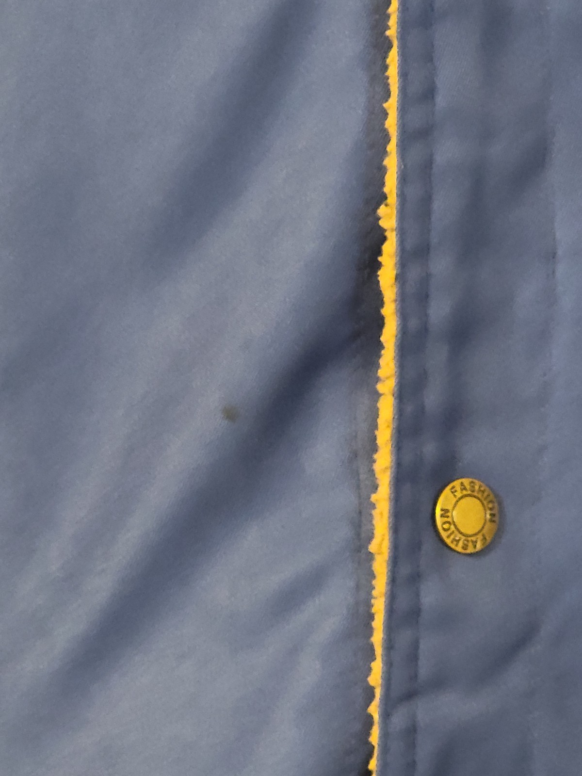 Unbranded Coat Mens Classic Blue Machine Washable Multiple Pockets