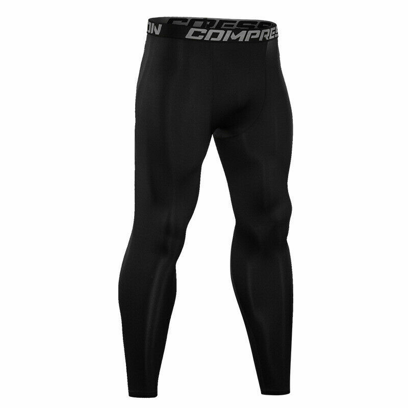 Man’s Compression Base Thermal Layer Workout Leggings Gym Sports Training Pants