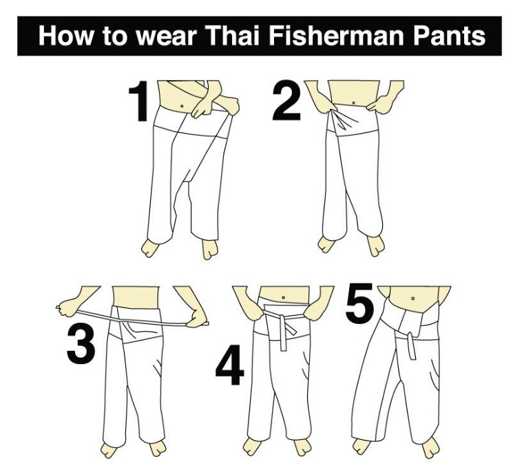 Thai Fisherman Pants Tolay Cotton Yoga Trouser – Free Size – light gray