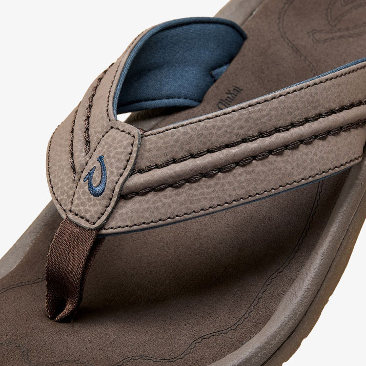 NEW OluKai Hokua Men’s Sandals Water Resistant Beach Casual Flip Flops