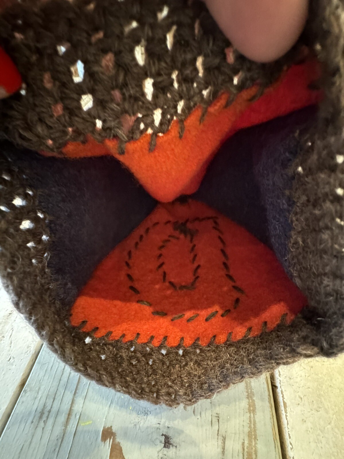 Just a cool kids beanie boggin winter hat block letter “D” handcrafted