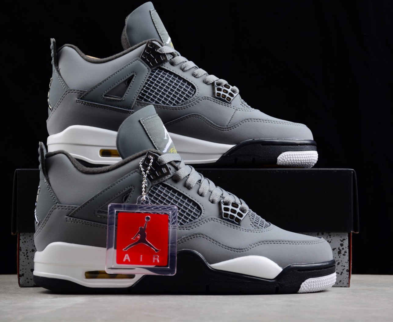 Jordan 4 “Cool Grey” Retro Basketball Shoes Men’s Mid Top