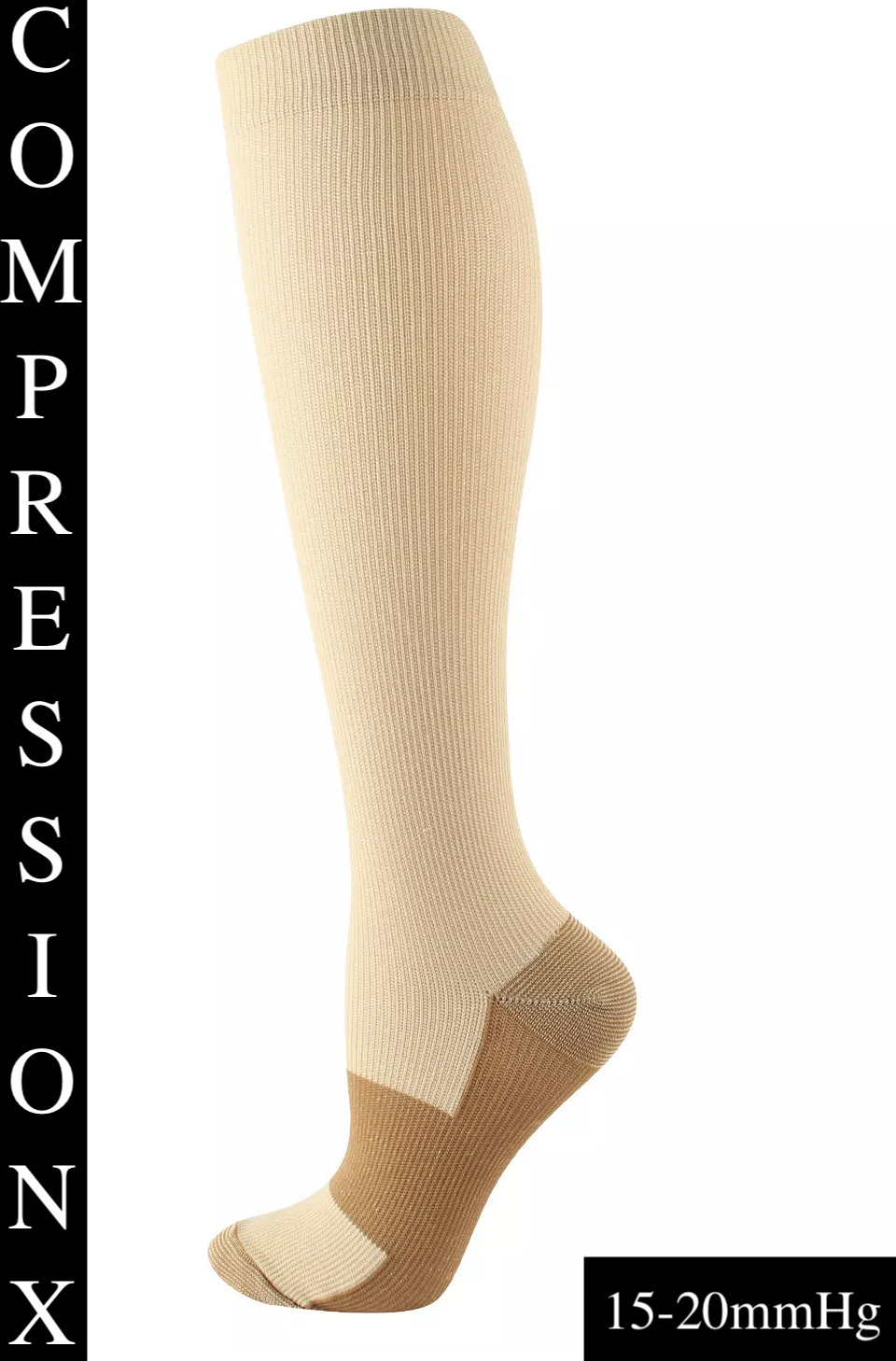 Big N Tall Compression X Socks Pain Relief Calf Leg Foot Support Stocking 4XL