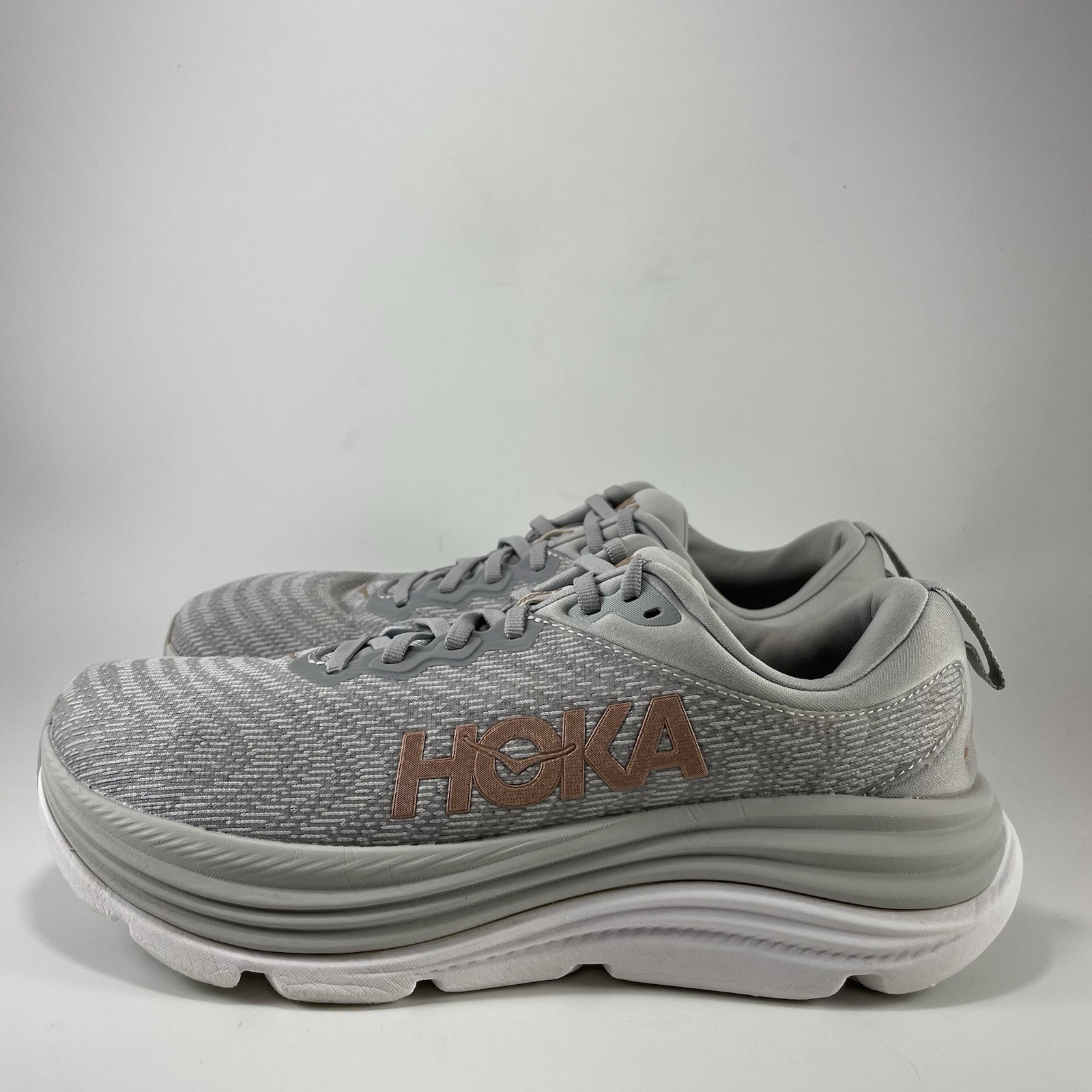 Hoka Gaviota 5 Wide Womens Size 10 D Harbor Mist/Rose Gold Running Shoes