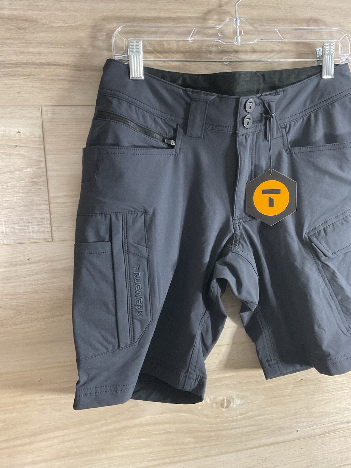 NEW TRUEWERK Men’s T1 Werkshort Cargo Shorts Workwear Navy Size 28 Short Hiking