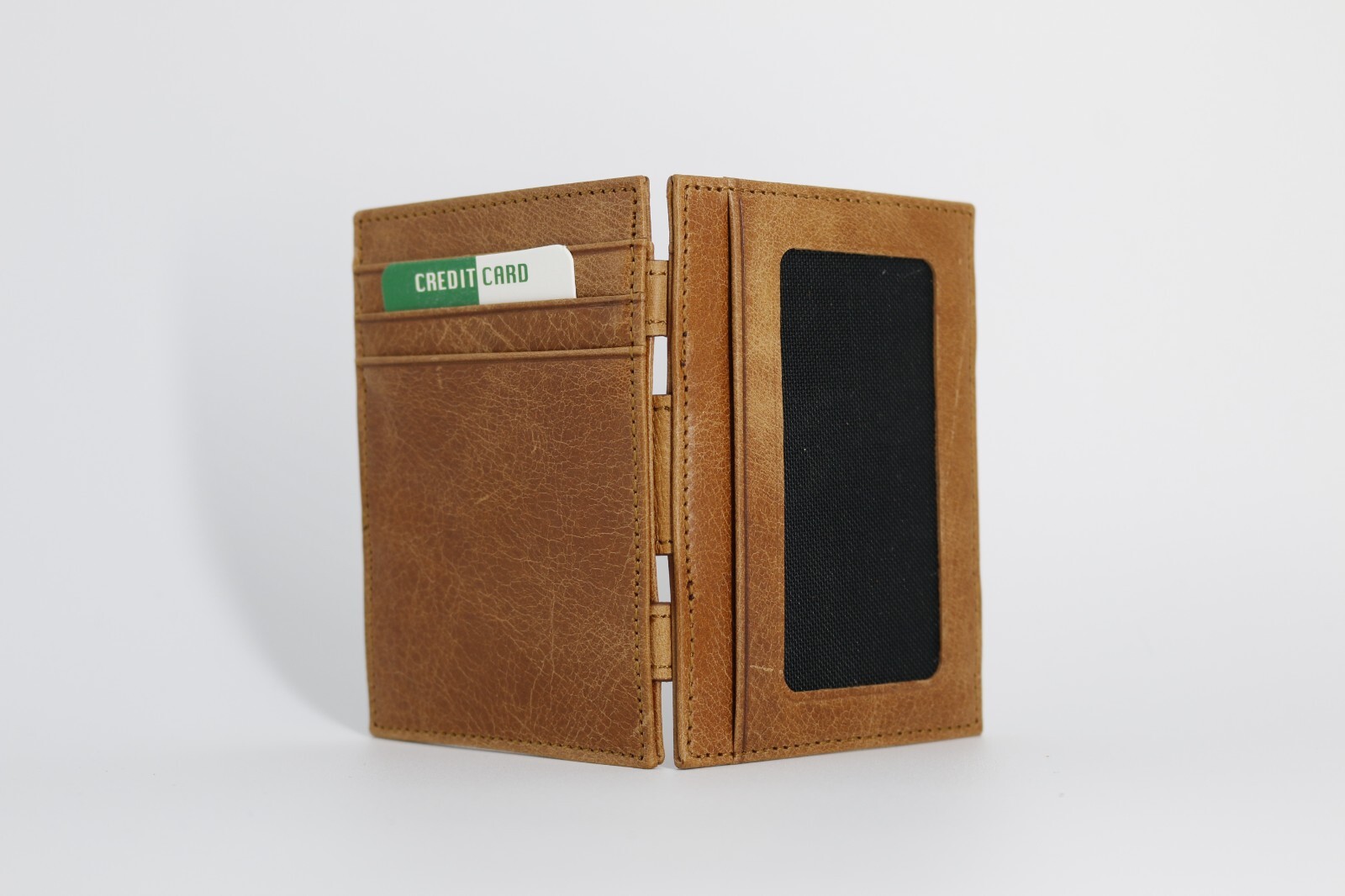 Handmade Leather Magic Slim Wallet – Minimalist RFID Front Pocket Wallet